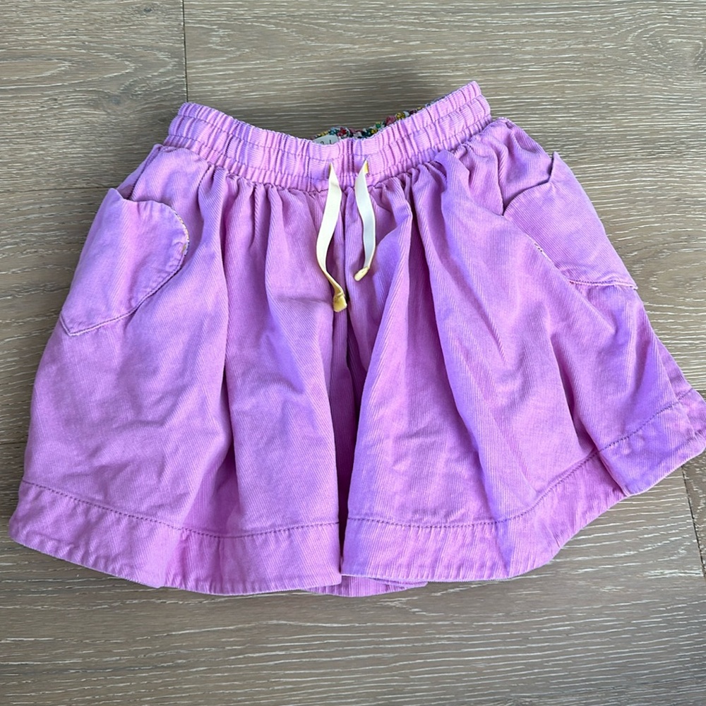Mini Boden Lilac Corduroy skirt size 6-7